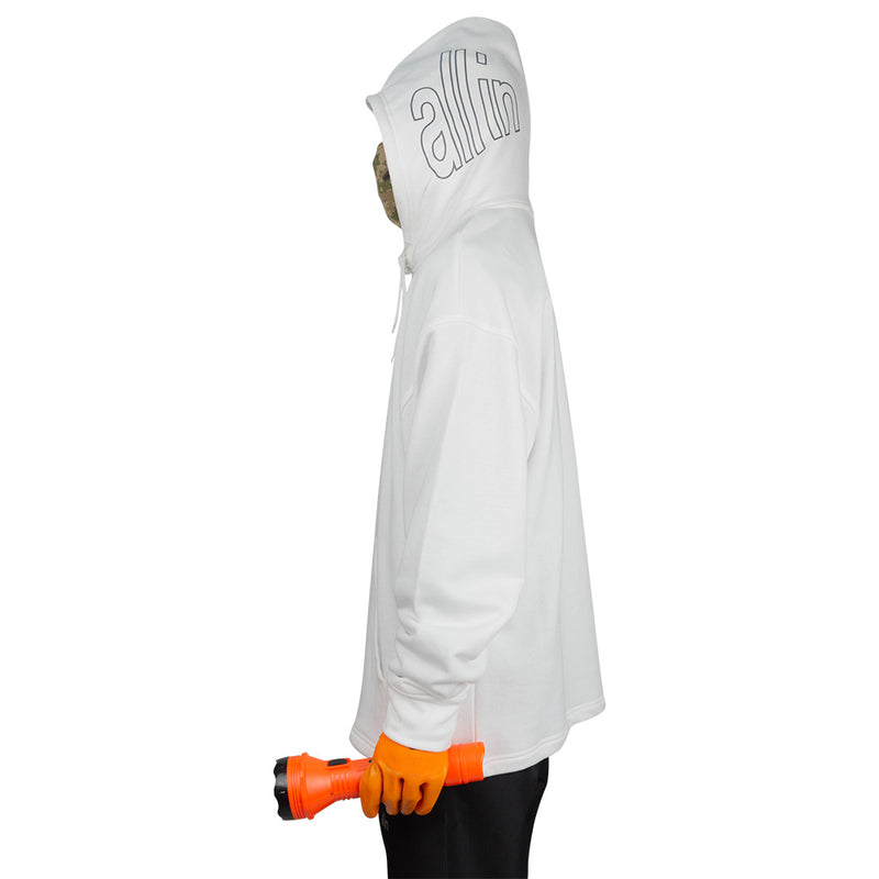 Signal Outline Hoodie White
