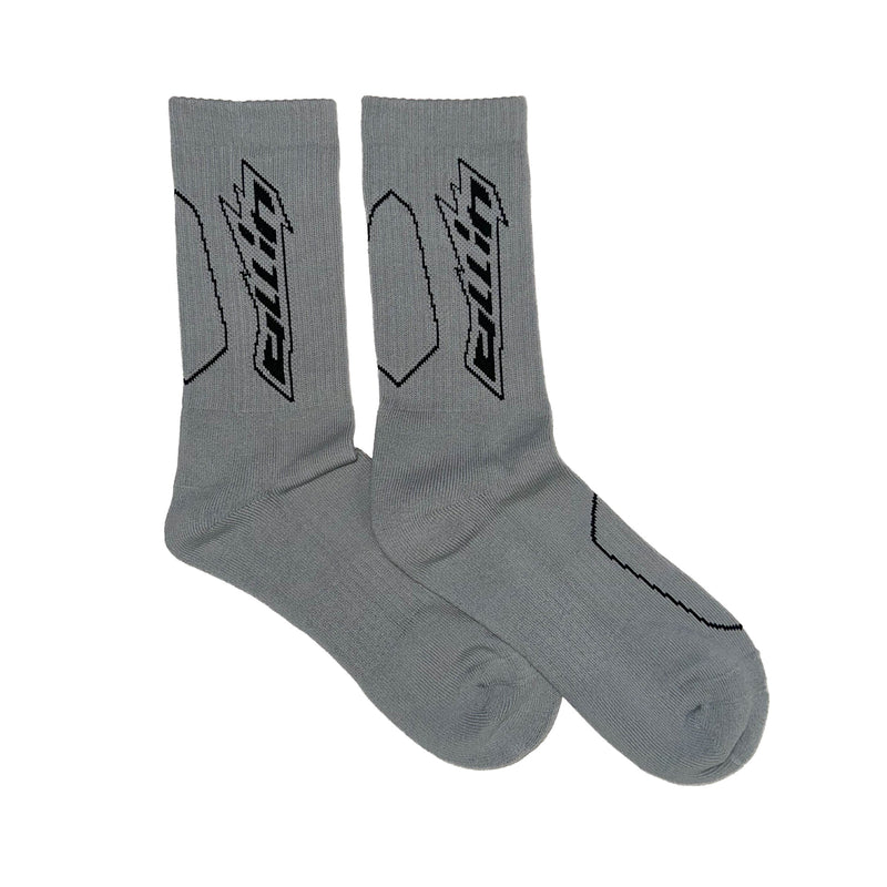 Cyber Socks Grey (2x Pack)