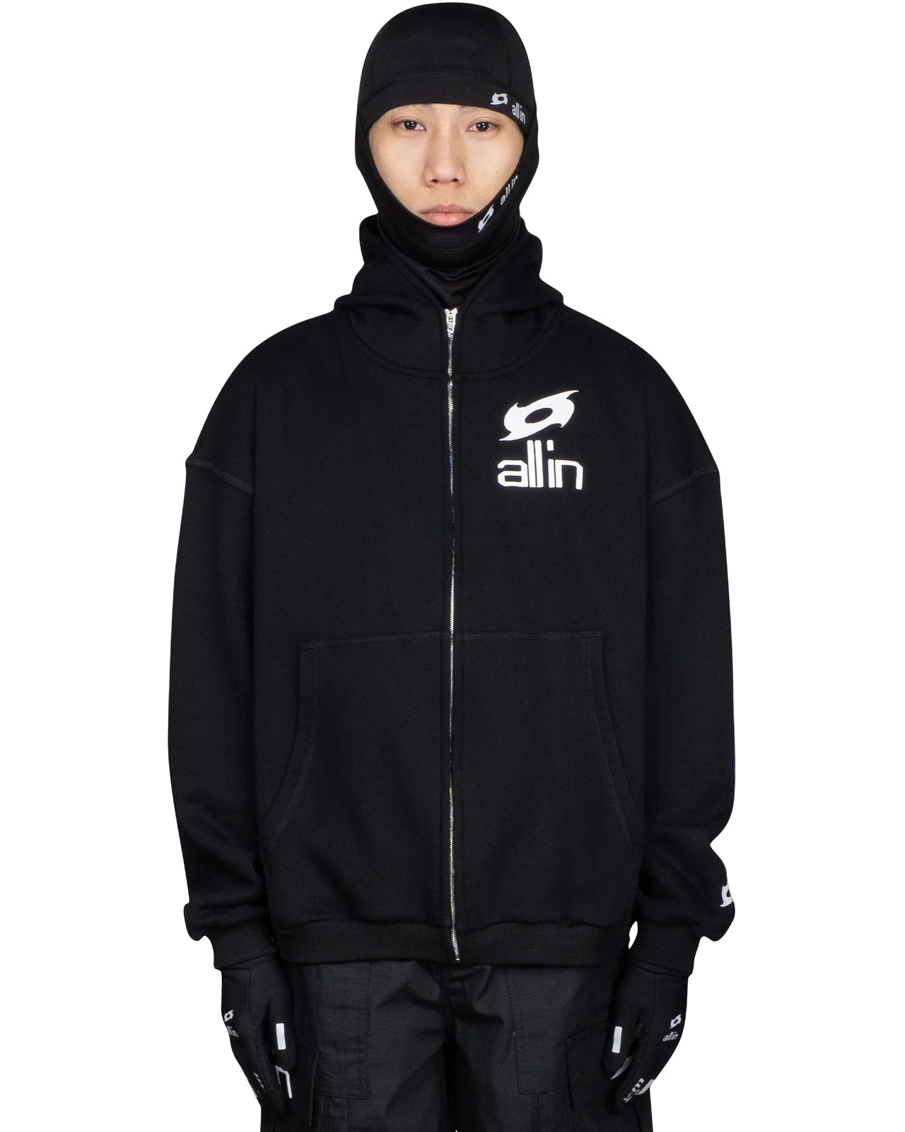 D-Y ZIP HOODIE BLACK