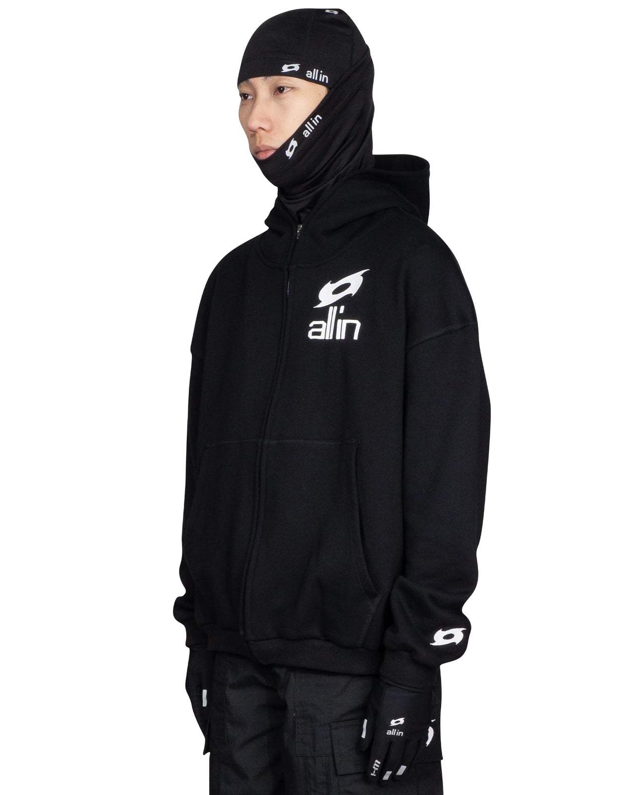 D-Y ZIP HOODIE BLACK