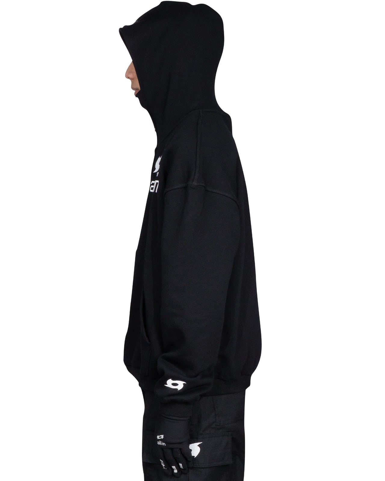 D-Y ZIP HOODIE BLACK